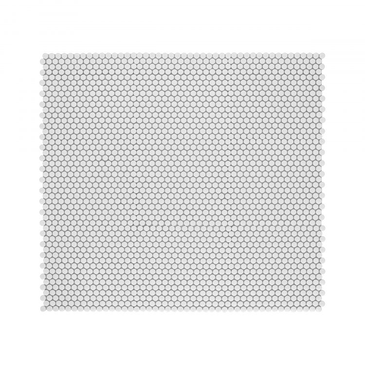Penny Round White Matte 11.5 x 12.25